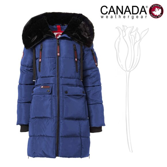 Canada Weather Gear Jackets & Blazers - Canada Weather Gear Midnight Sherpa-Lined Hooded Parka